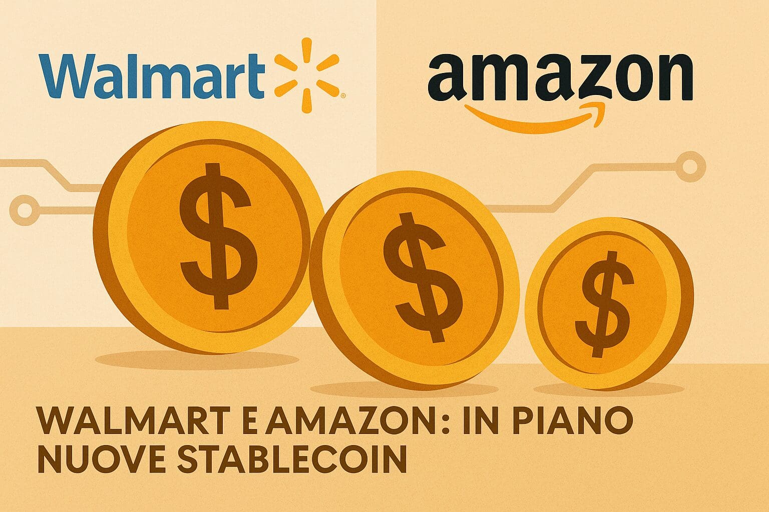 Walmart e Amazon: secondo il WSJ, in piano nuove stablecoin