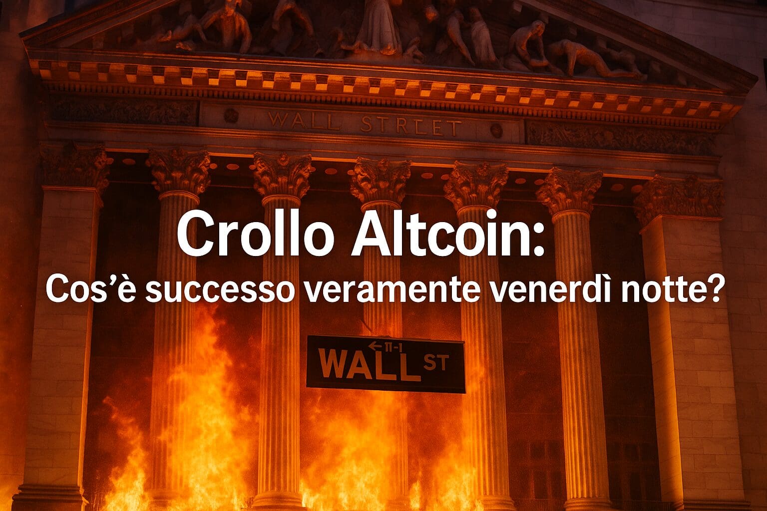 Crollo Altcoin: Cos'è successo veramente venerdì notte?