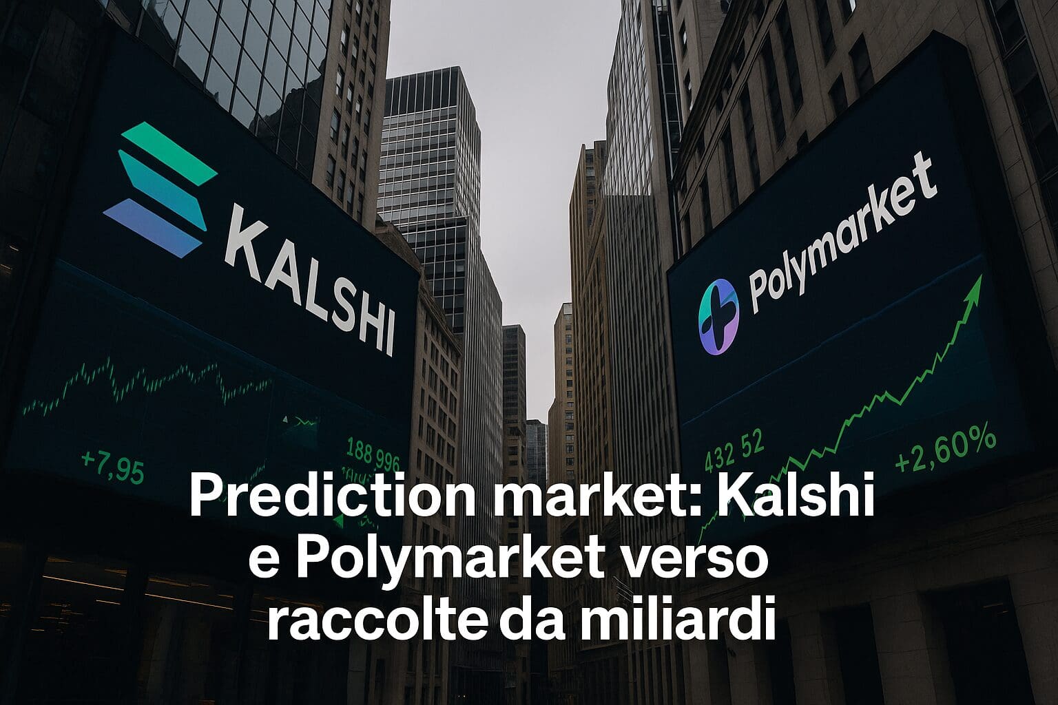 Prediction market: Kalshi e Polymarket verso raccolte da miliardi