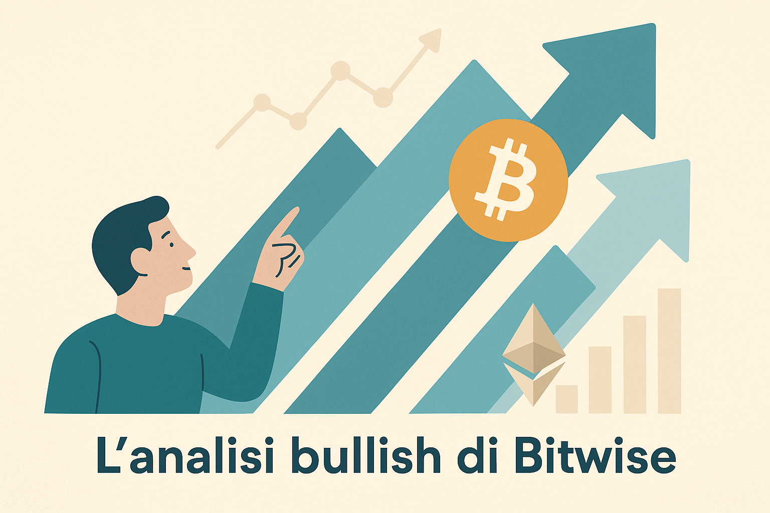 BTC ed ETH ancora più su: 4 fattori rialzisti da Bitwise