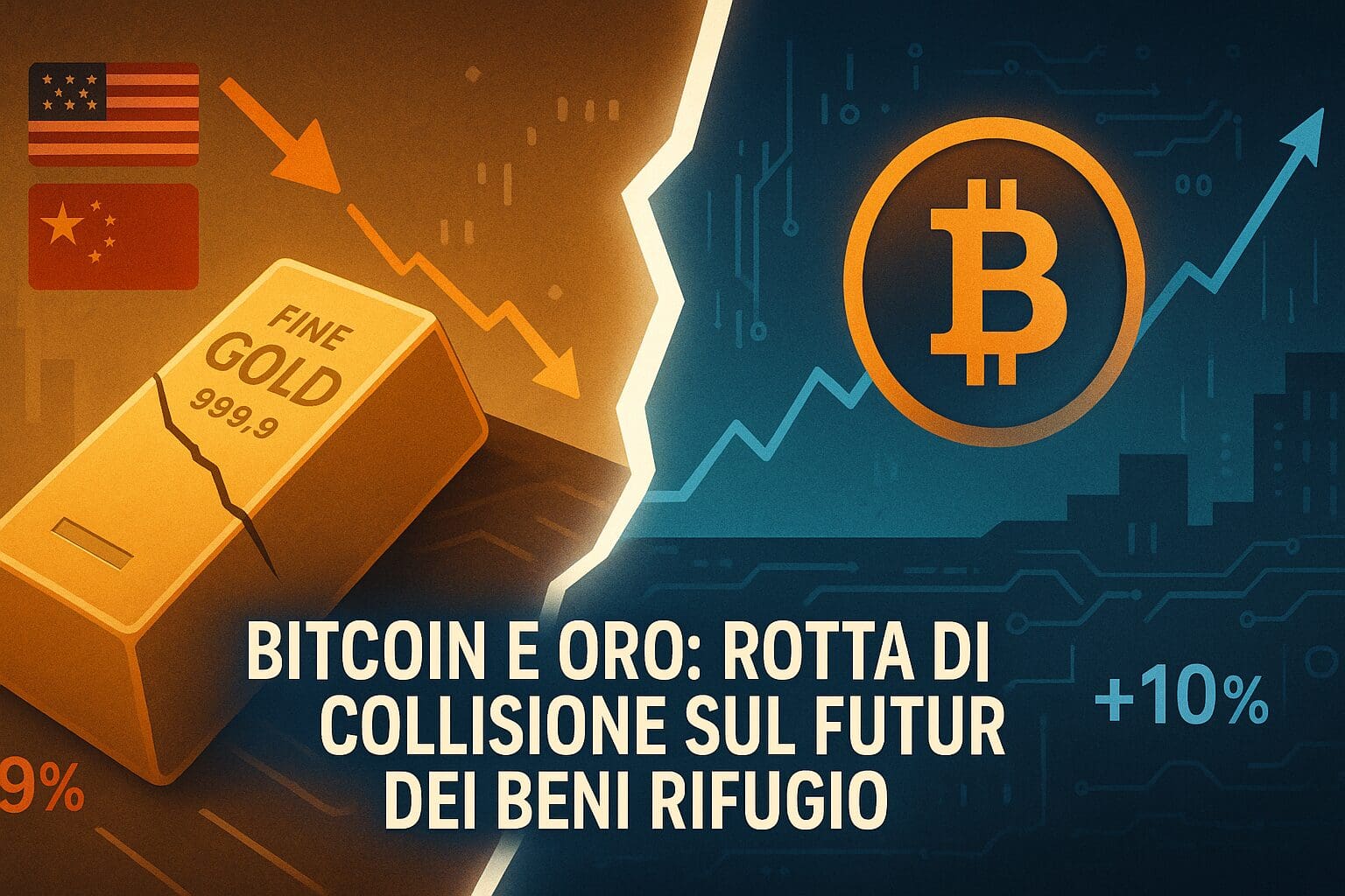 Bitcoin e oro si separano: correlazione già finita?