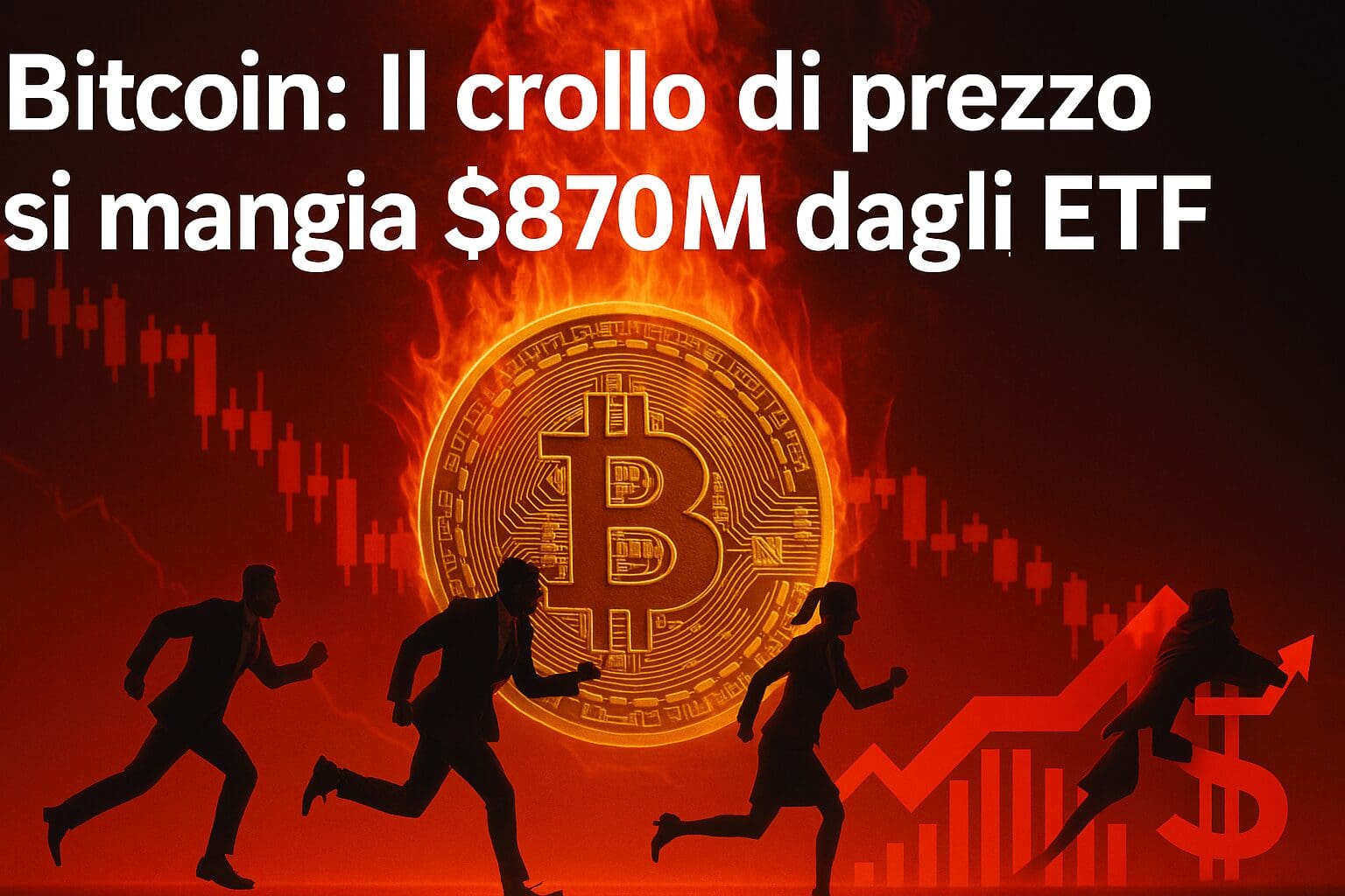 Bitcoin: Il crollo di prezzo si mangia $870M dagli ETF