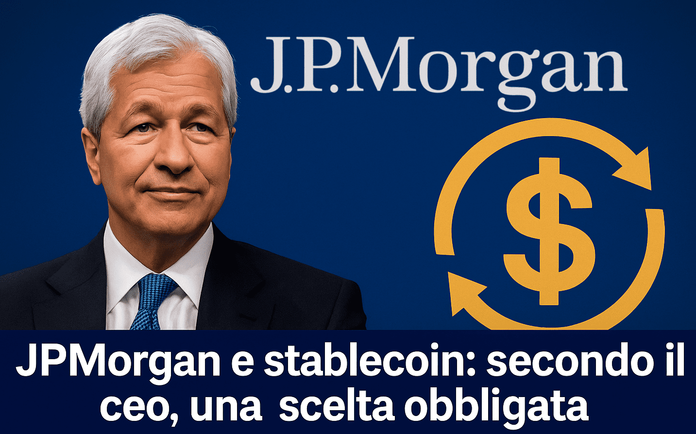JPMorgan e stablecoin: secondo il ceo, una “scelta obbligata”