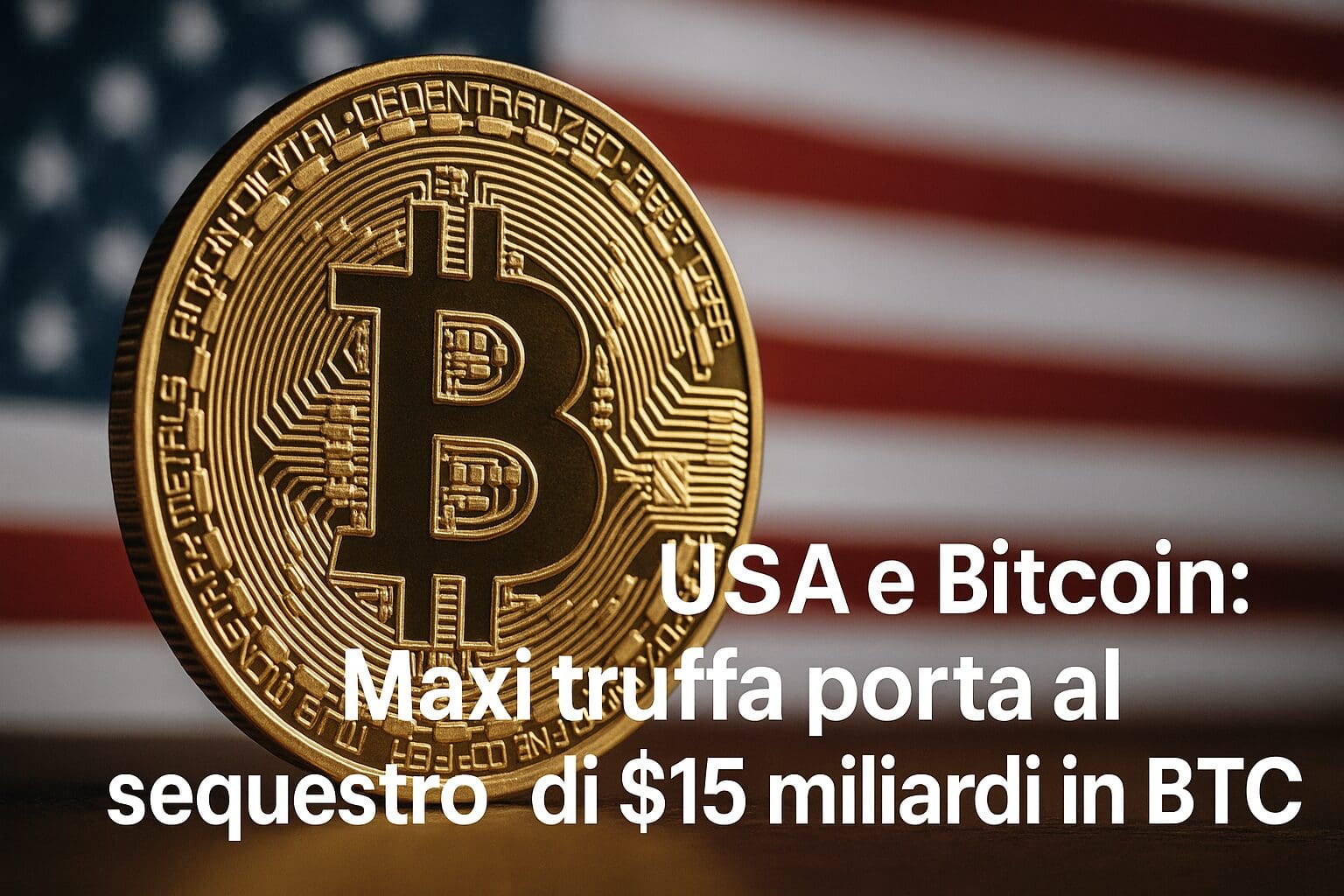 USA e Bitcoin: Maxi truffa porta al sequestro di $15 miliardi in BTC