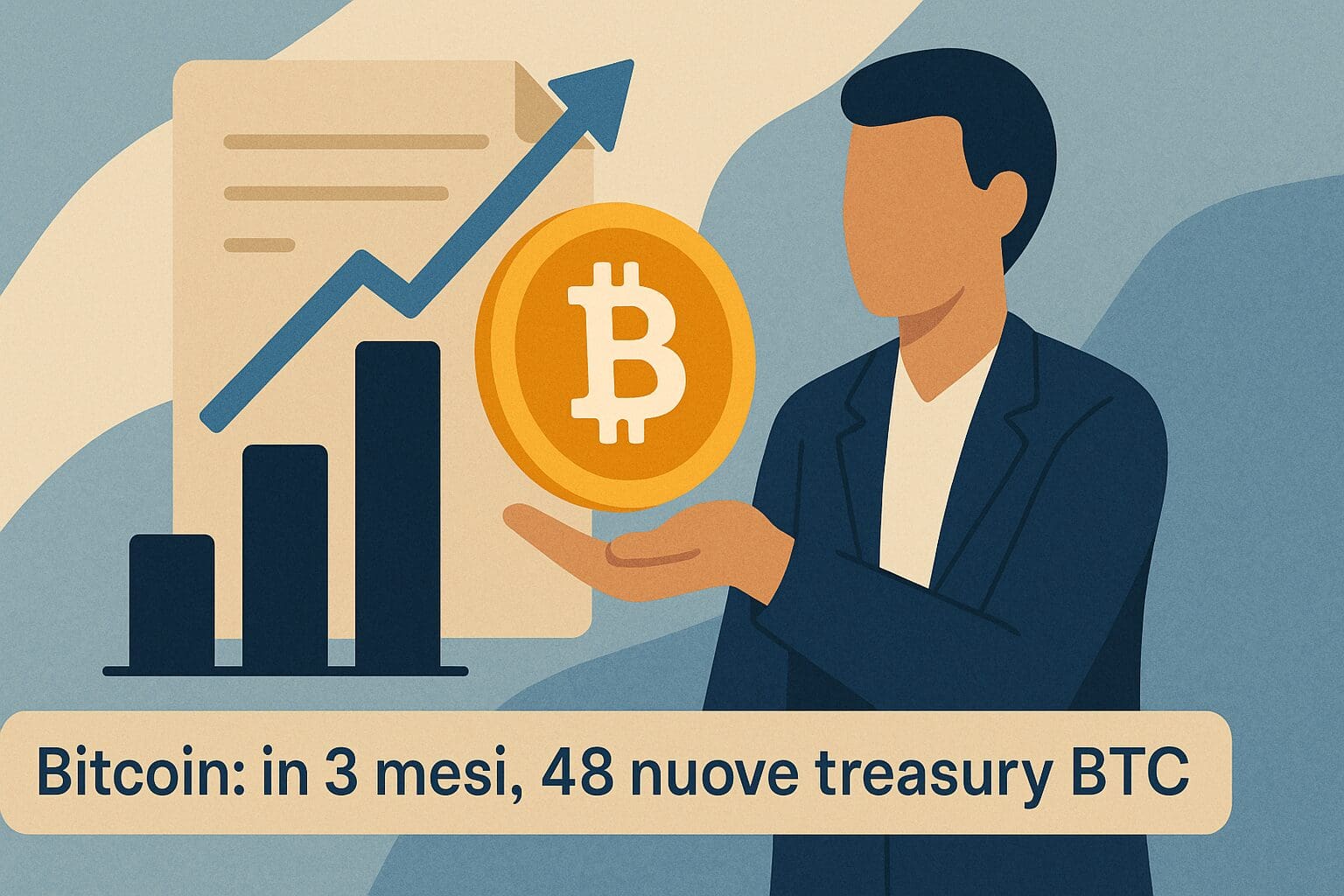 Bitcoin: in 3 mesi, 48 nuove treasury BTC
