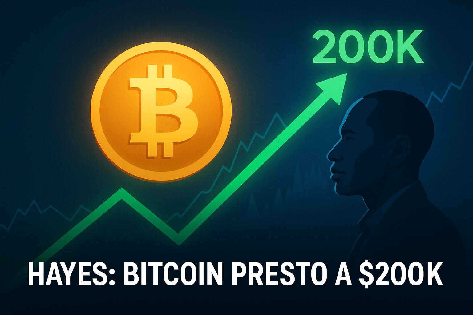 Hayes convinto: “BTC presto a $200k, il ciclo è ‘rotto’”