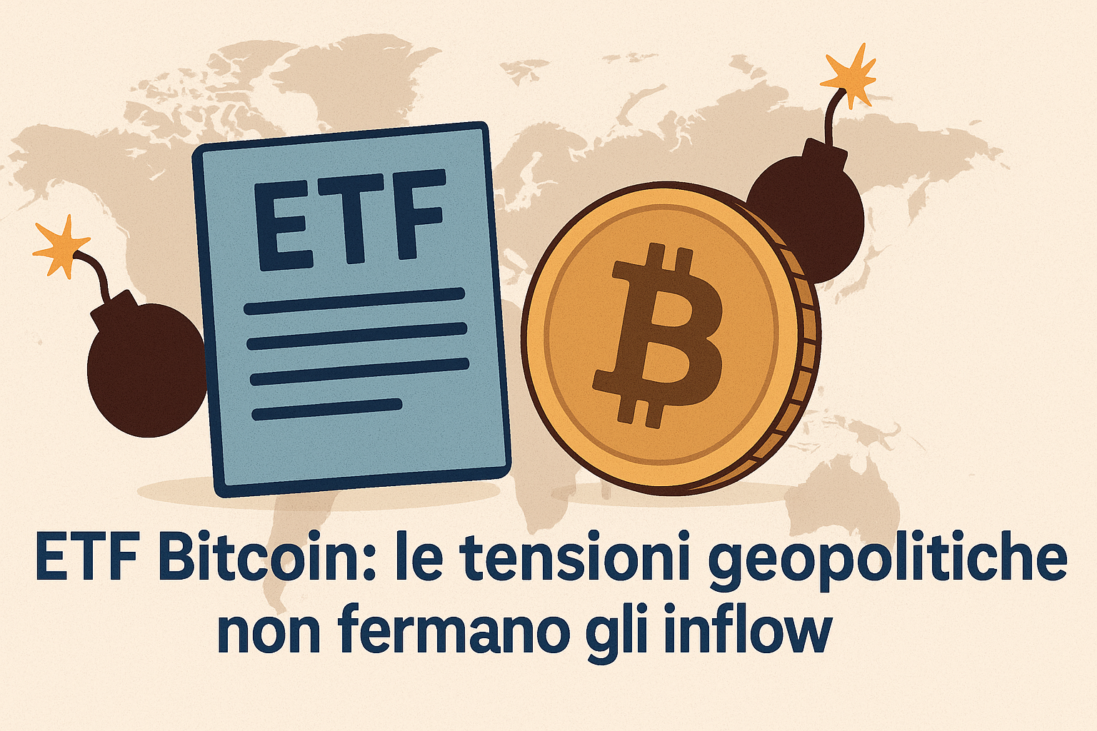 ETF Bitcoin: le tensioni geopolitiche non fermano gli inflow