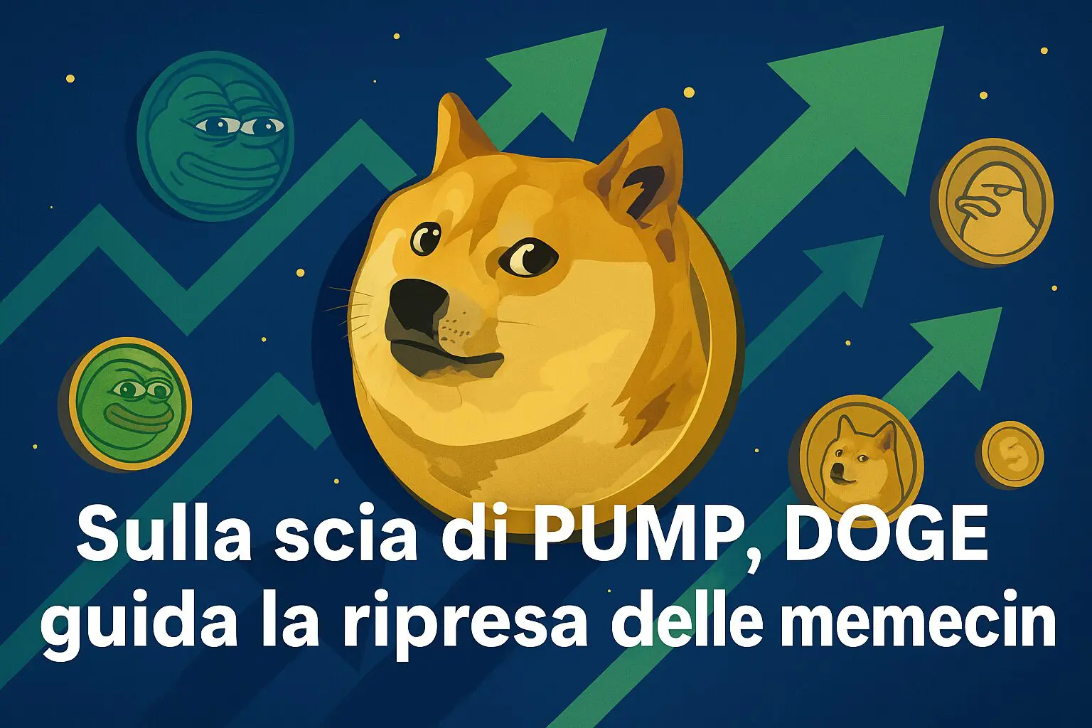 Sulla scia di PUMP, DOGE guida la ripresa delle memecoin