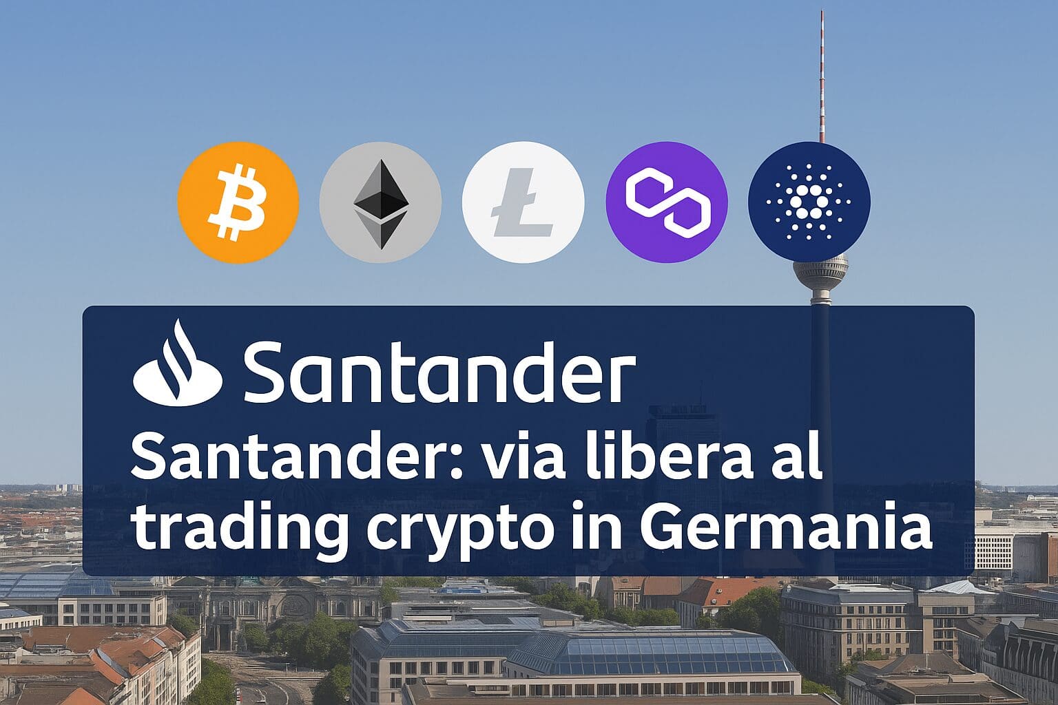 Santander: c’è il VIA al trading crypto in Germania