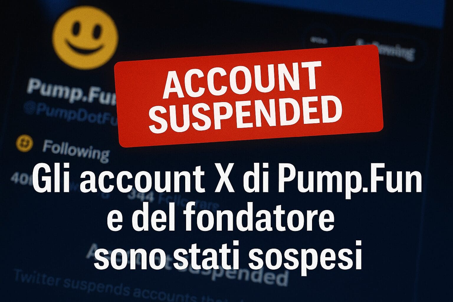 Gli account X di Pump.Fun e del fondatore sono stati sospesi