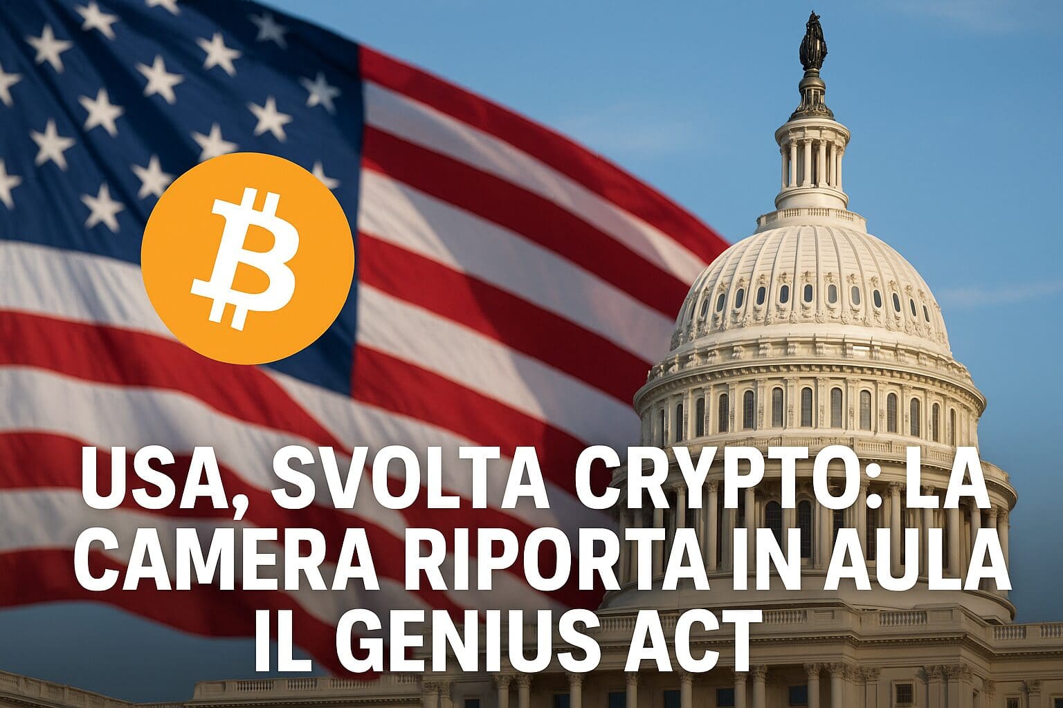 USA, svolta crypto: la Camera riporta in aula il GENIUS Act
