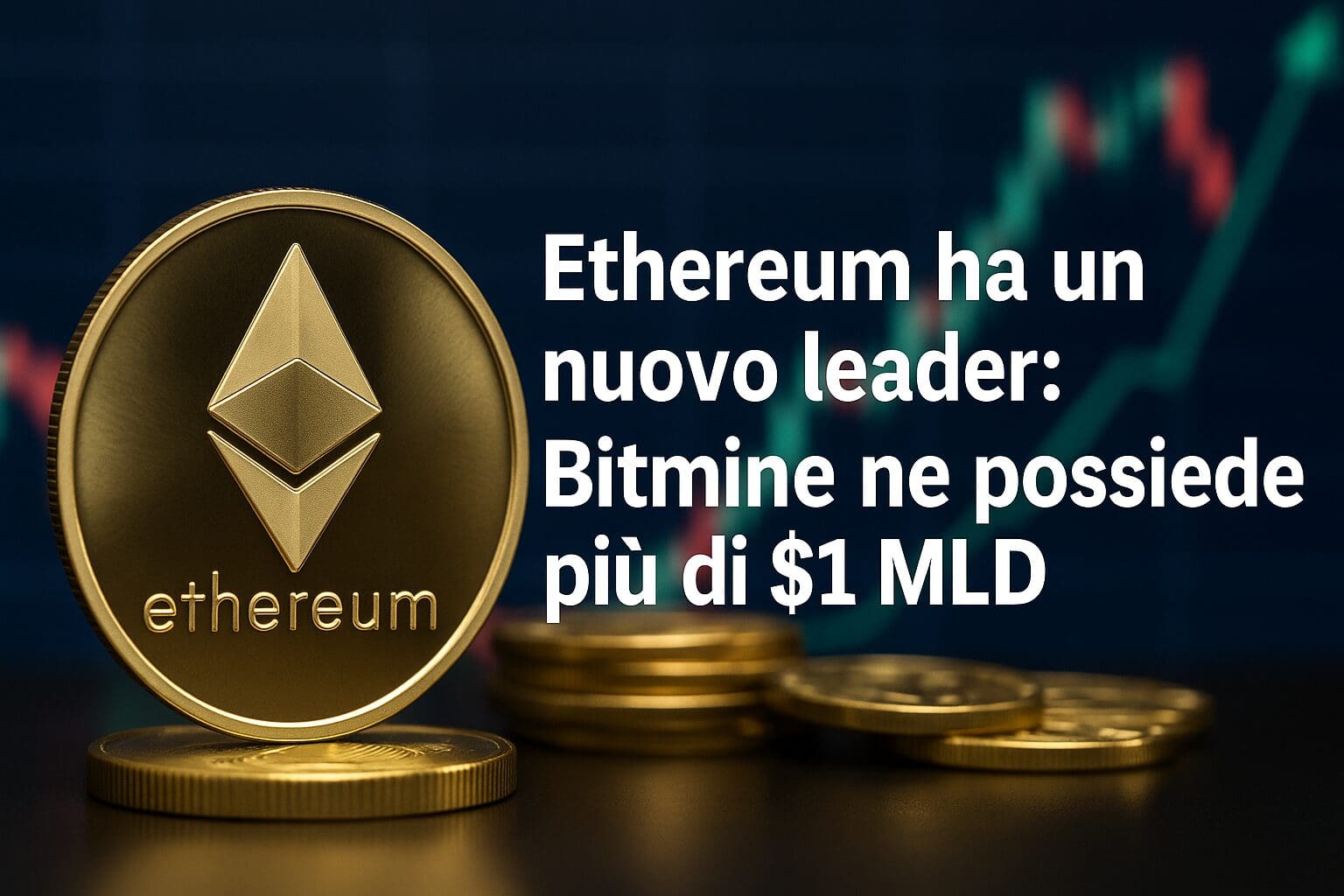 Ethereum ha un nuovo leader: Bitmine ne possiede più di $1 MLD