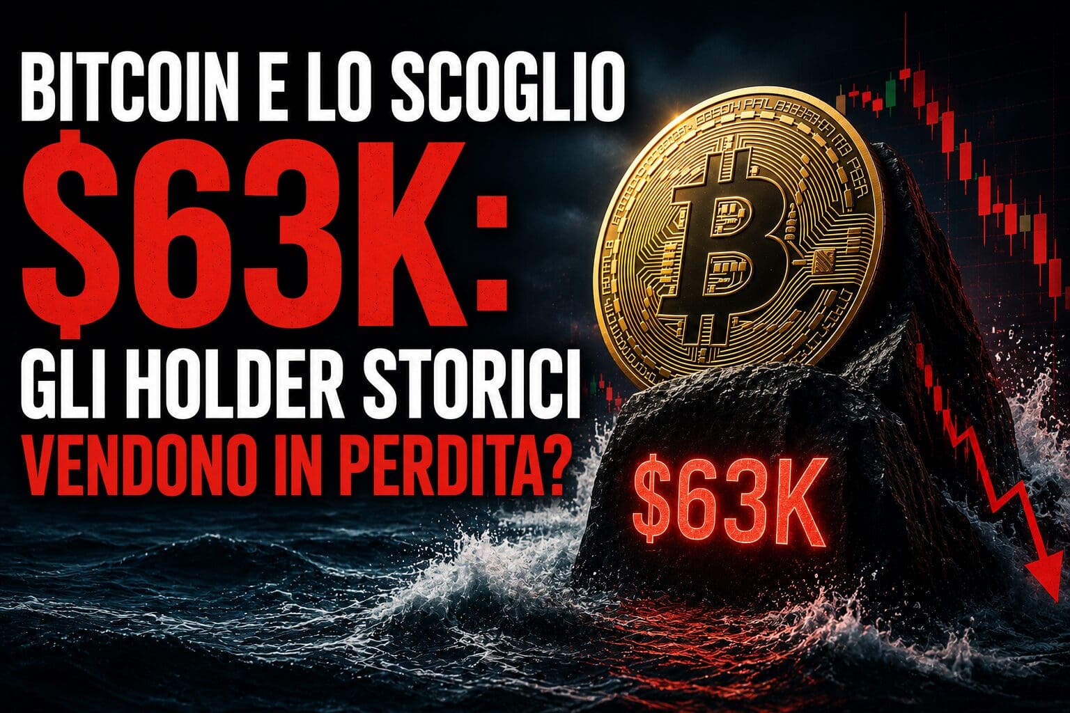 Bitcoin e lo scoglio $63k: gli holder storici vendono in perdita?
