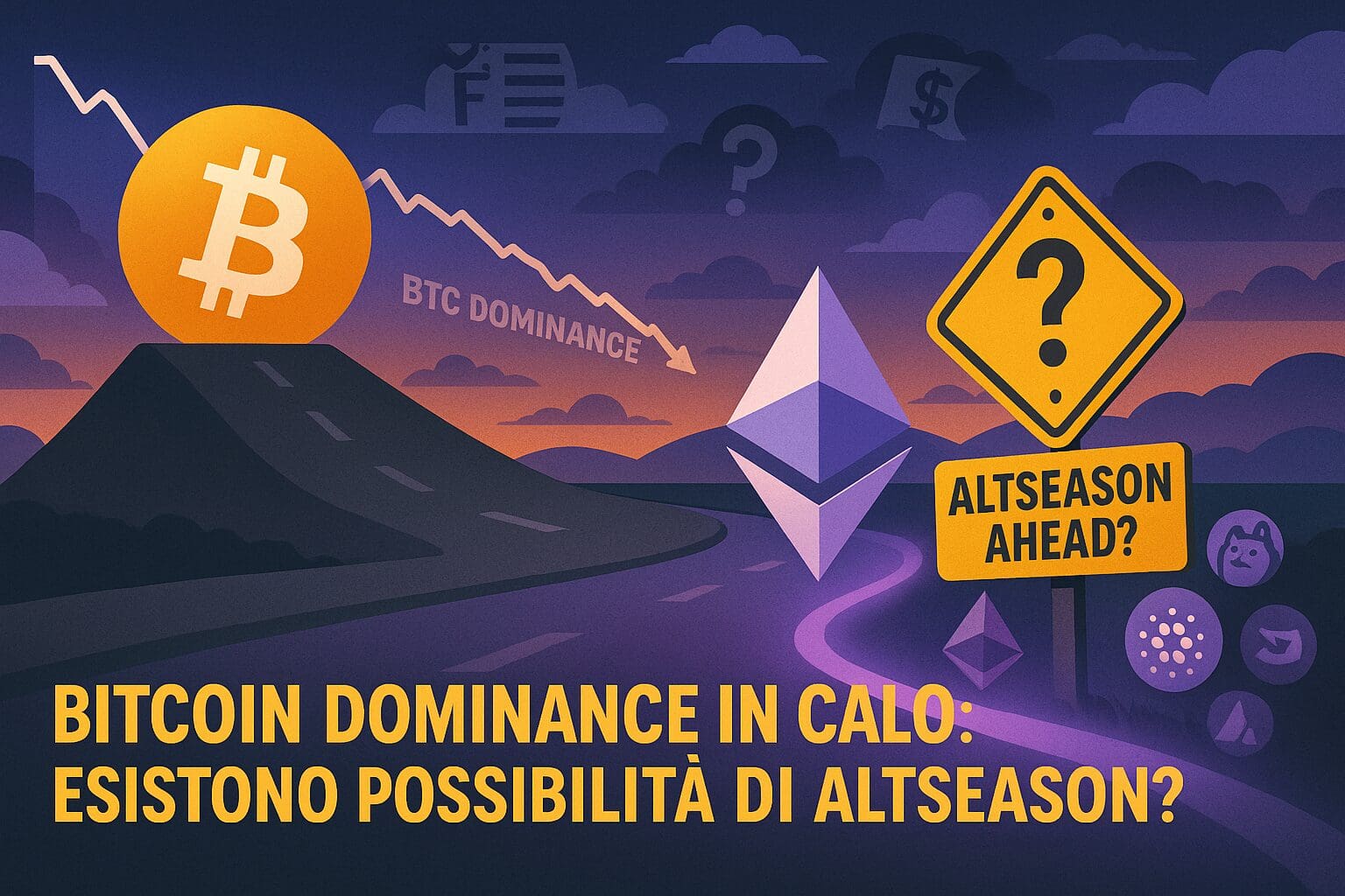 Bitcoin dominance in calo: esistono possibilità di altseason?