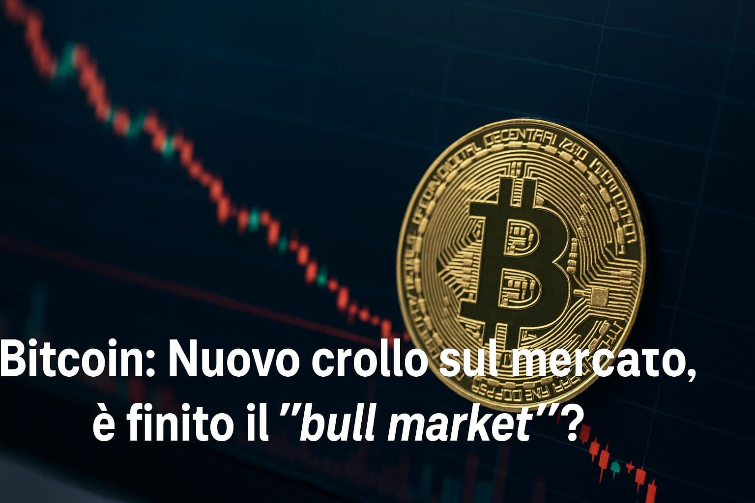 Bitcoin: Nuovo crollo sul mercato, è finito il 