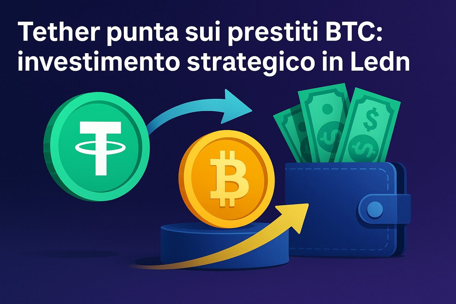 Tether punta sui prestiti BTC: investimento strategico in Ledn
