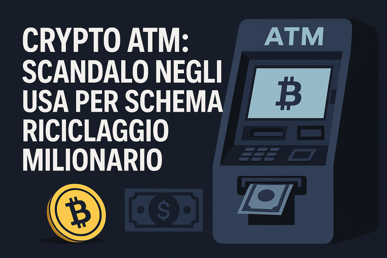 Crypto ATM: scandalo negli Usa per schema riciclaggio milionario
