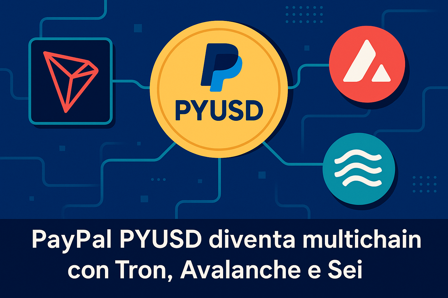 Stablecoin: PYUSD di PayPal ora anche su Tron, Avalanche e Sei