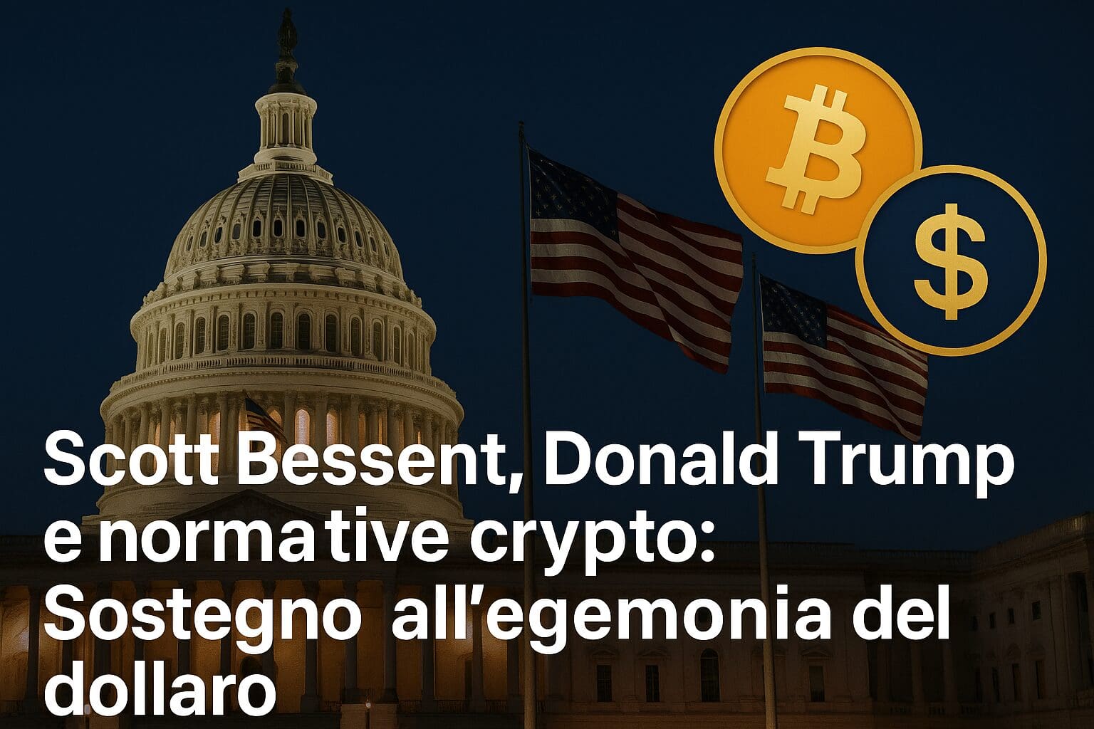 Bessent, Trump e normative crypto: Sostegno all’egemonia del Dollaro