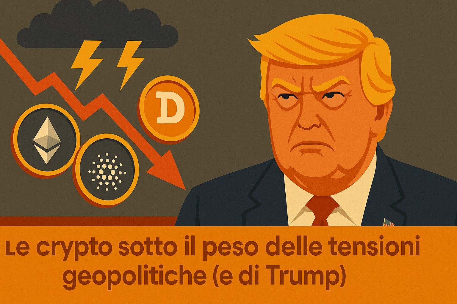 Le crypto sotto il peso delle tensioni geopolitiche (e di Trump)