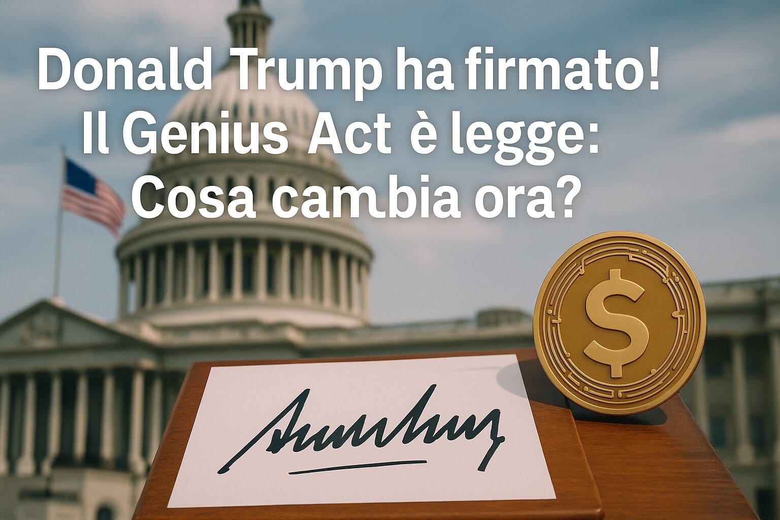 Donald Trump ha firmato! Il Genius Act è legge: Cosa cambia ora?