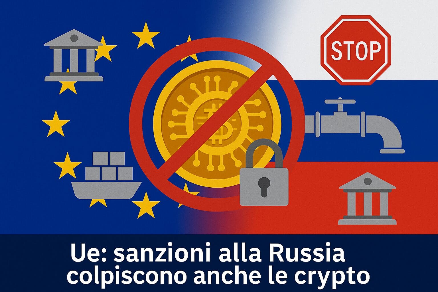 Ue: nel pacchetto di sanzioni alla Russia, misure anti-crypto