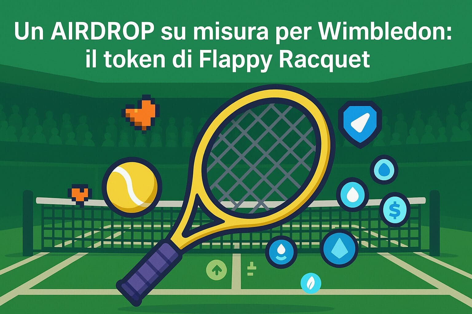 Un AIRDROP su misura per Wimbledon: il token di Flappy Racquet
