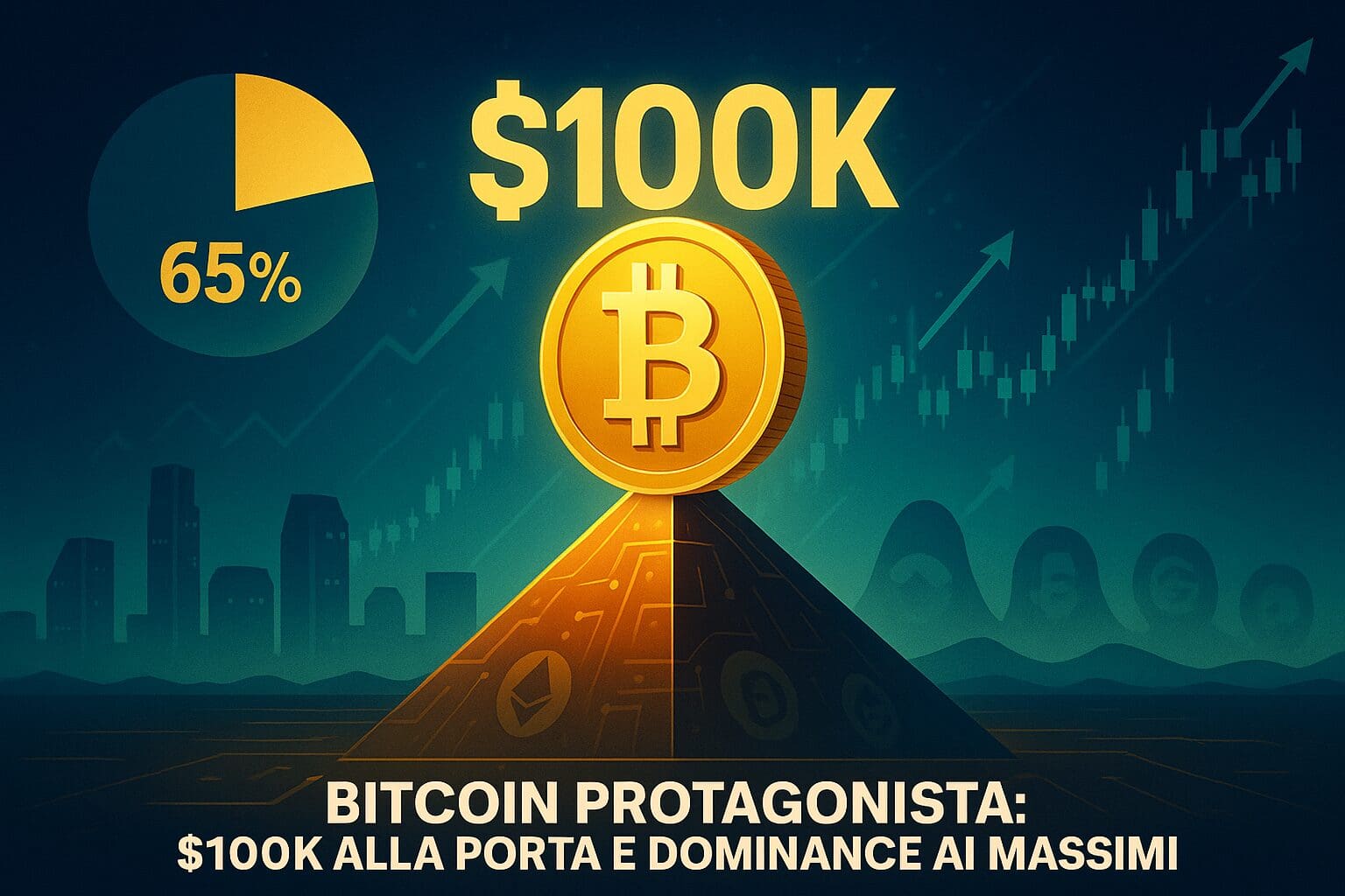 Bitcoin PROTAGONISTA: $100k alla porta e dominance ai massimi