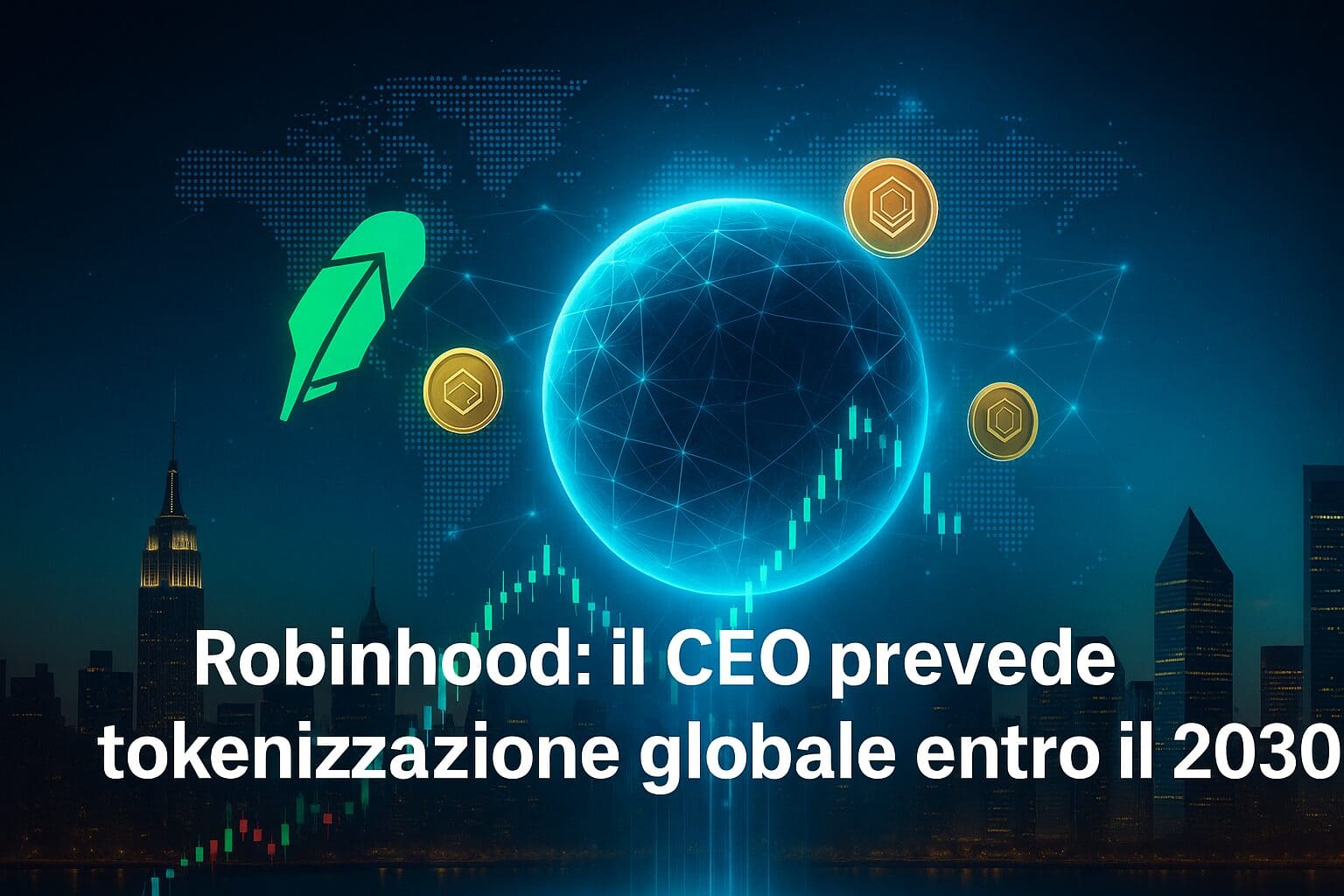 Robinhood: il CEO prevede tokenizzazione globale entro il 2030