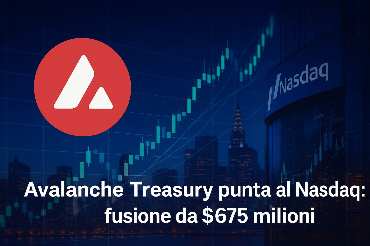 Avalanche Treasury punta al Nasdaq: fusione da $675 milioni