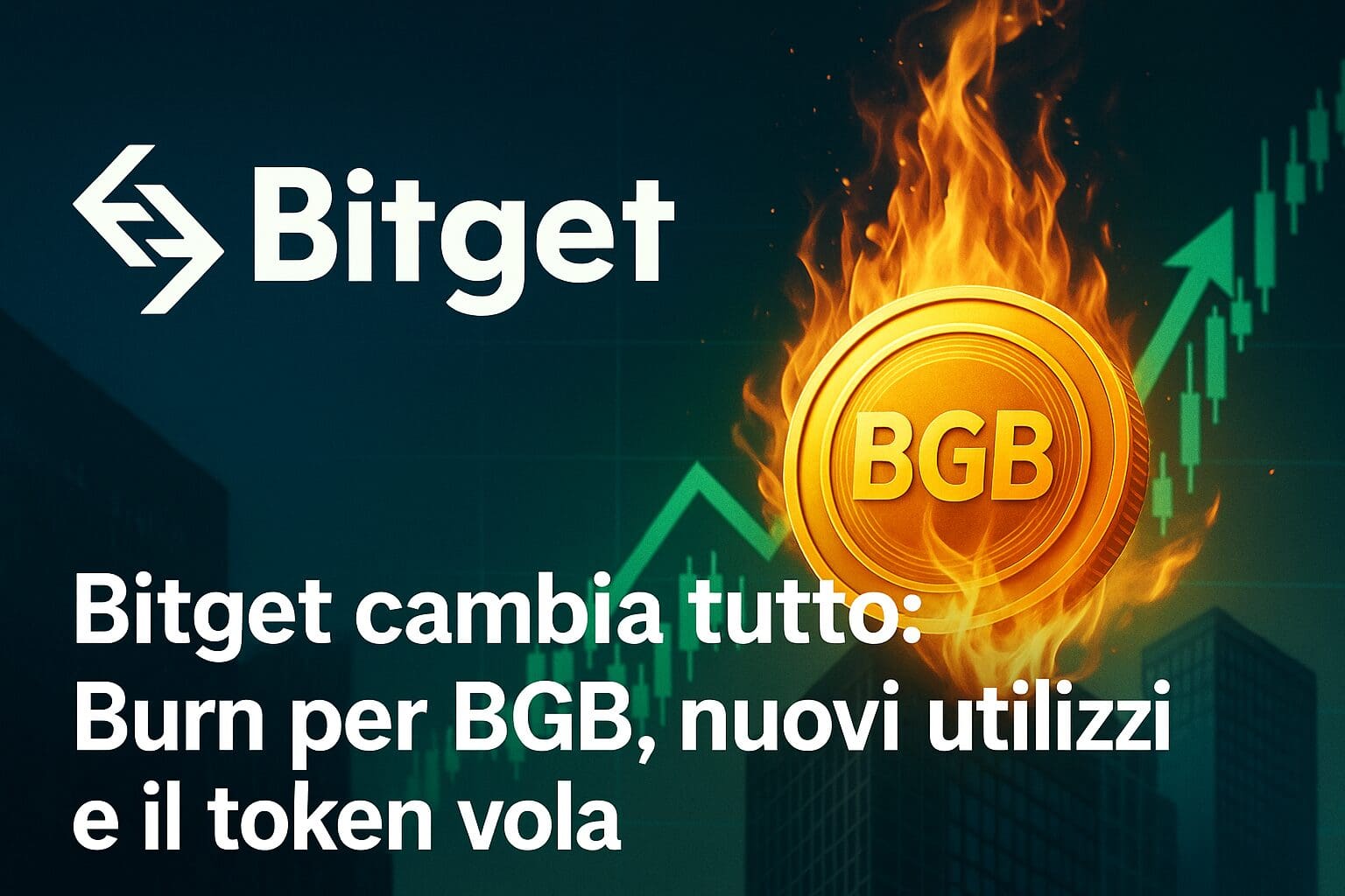 Bitget cambia tutto: Burn per BGB, nuovi utilizzi e il token vola