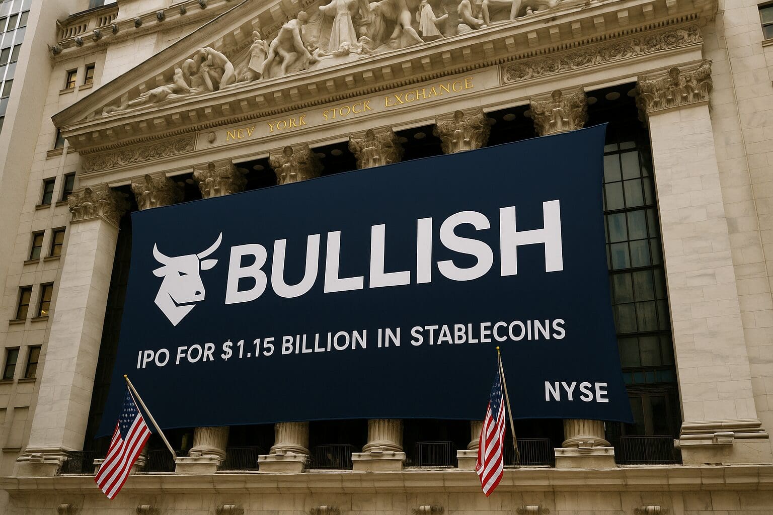 Bullish debutta al NYSE con una IPO da $1,15 miliardi in stablecoin