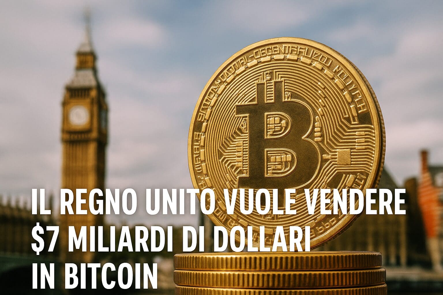 Il Regno Unito vuole vendere $7 miliardi di dollari in Bitcoin