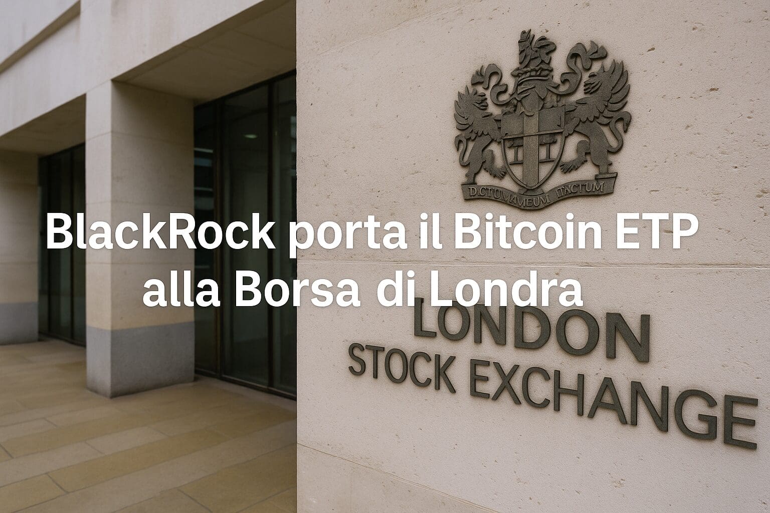 BlackRock porta il Bitcoin ETP alla Borsa di Londra