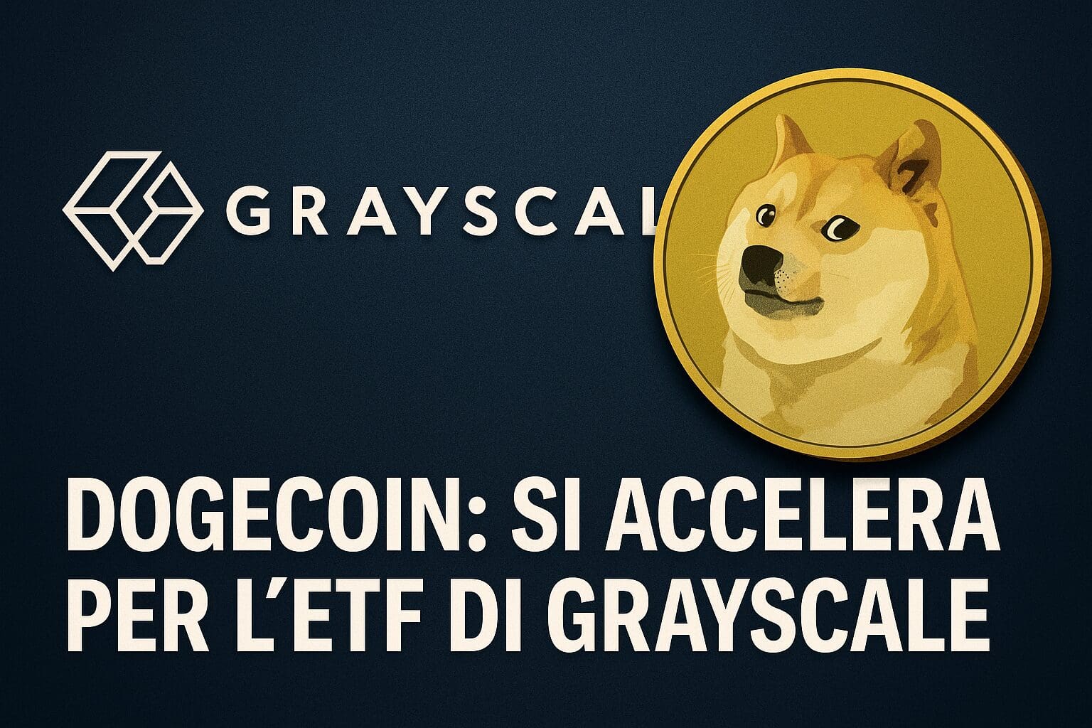 Dogecoin: si accelera per l’ETF di Grayscale