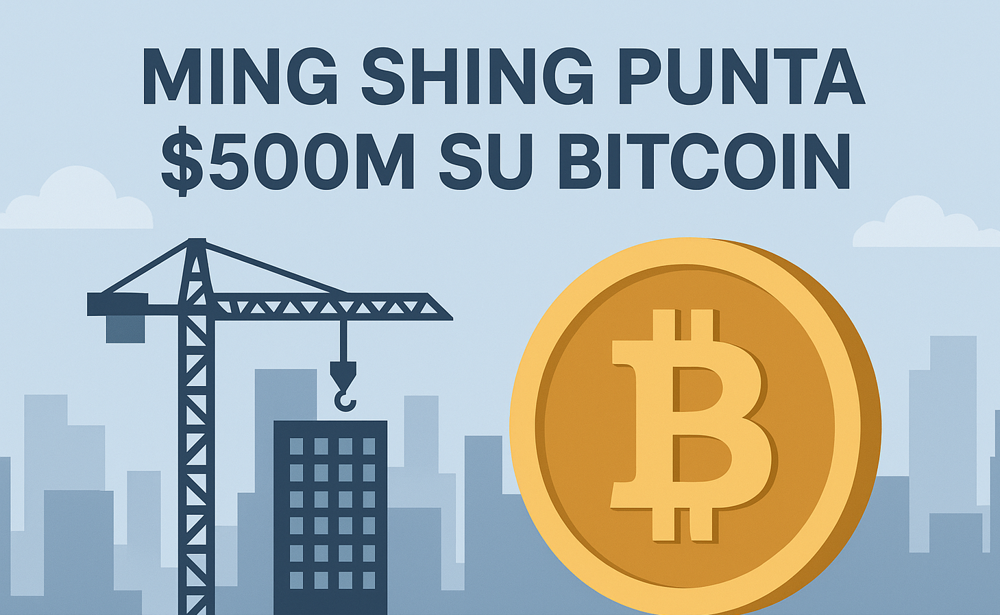 Il colosso dell’edilizia di HK scommette $1/2 miliardo su Bitcoin