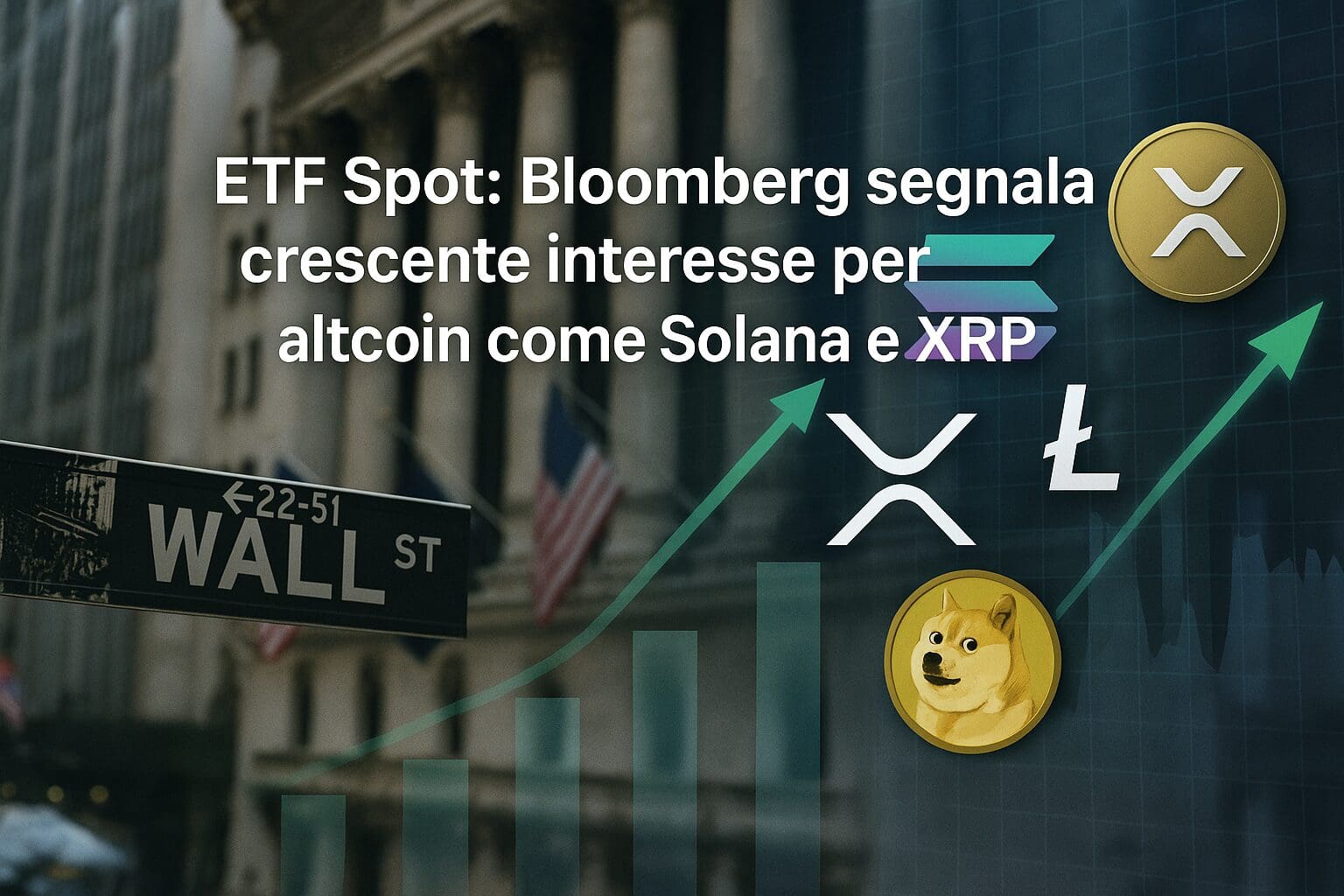 ETF Spot: probabilità al 90% per Altcoin come Ltc, Xrp, Sol e Doge