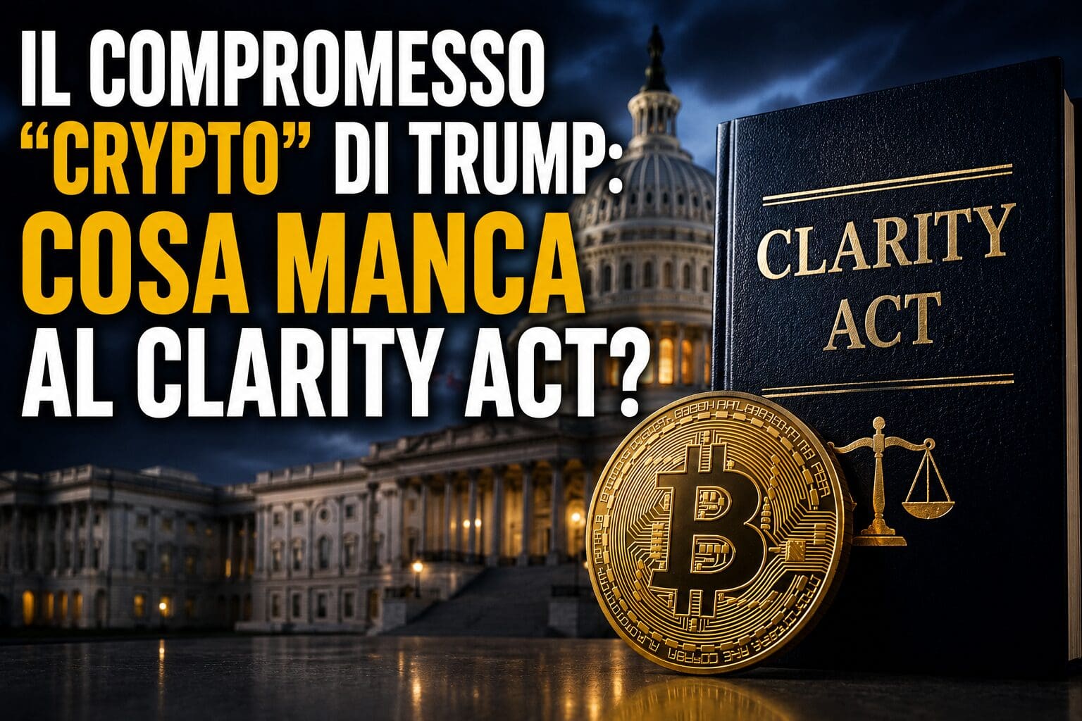 Il compromesso “crypto” di Trump: cosa manca al CLARITY Act?