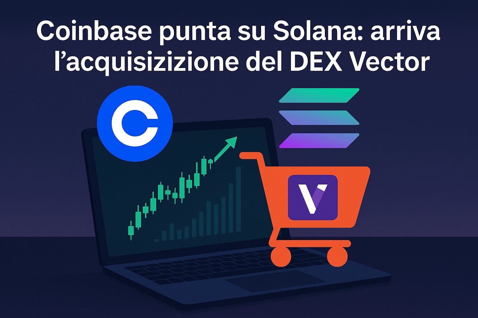 Coinbase punta su Solana: arriva l’acquisizione del DEX Vector