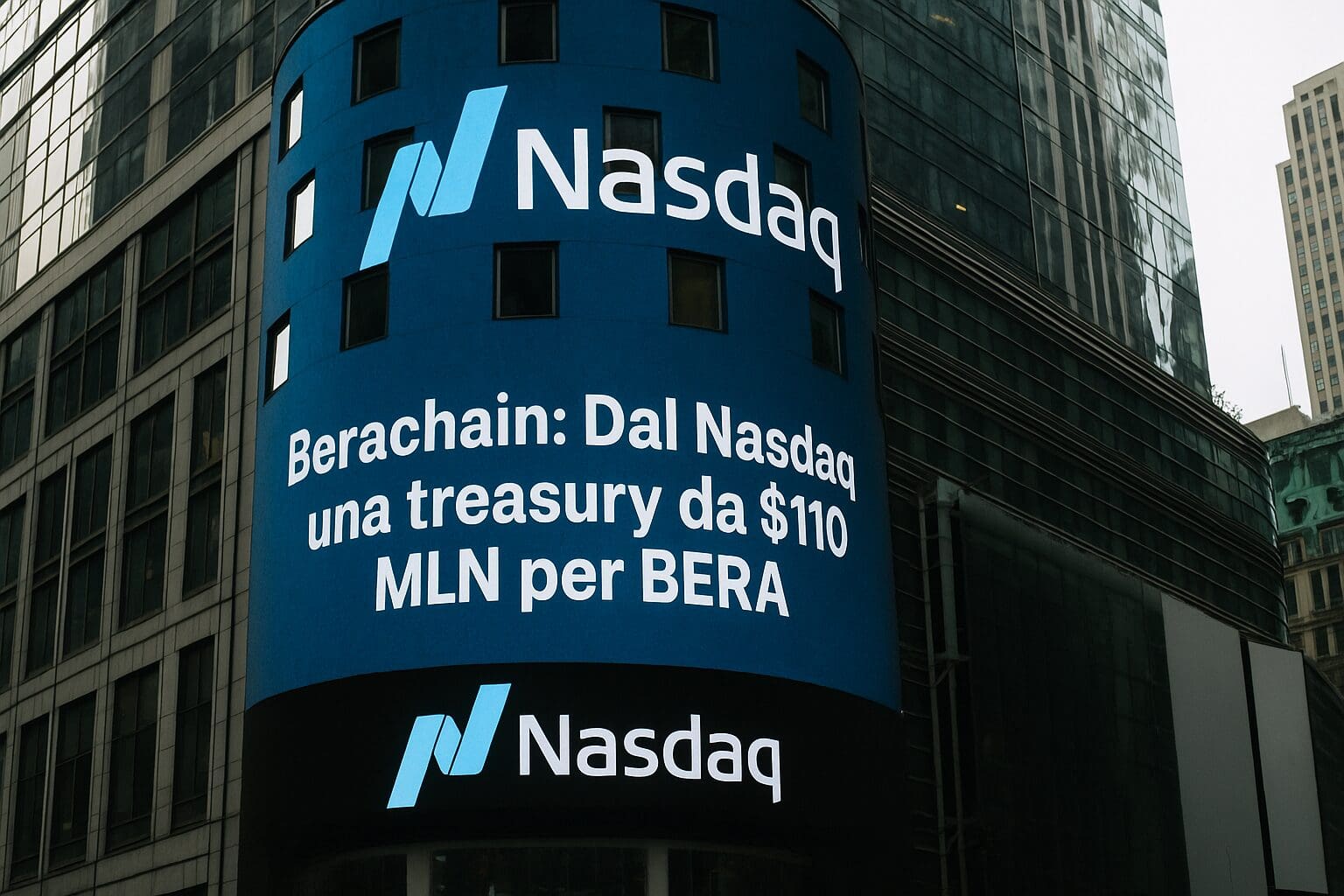 Berachain: Dal Nasdaq una treasury da $110 MLN per BERA