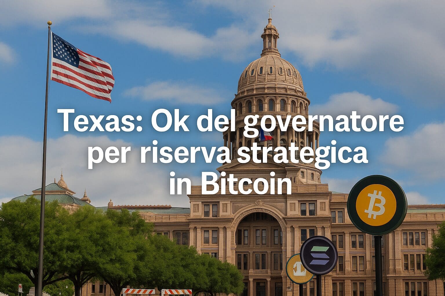 Texas: Ok del governatore per riserva strategica in Bitcoin