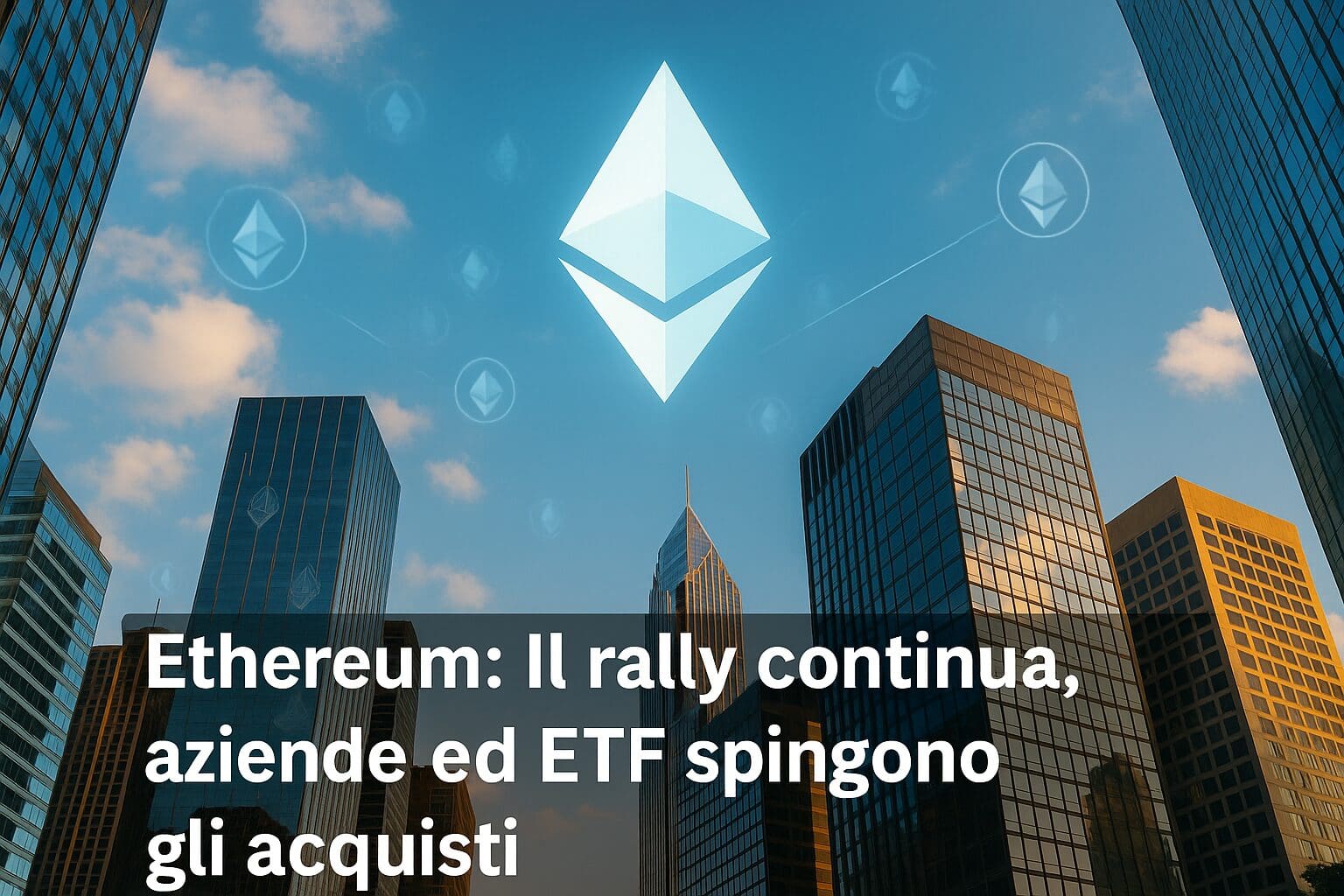 Ethereum: Il rally continua, aziende ed ETF spingono gli acquisti