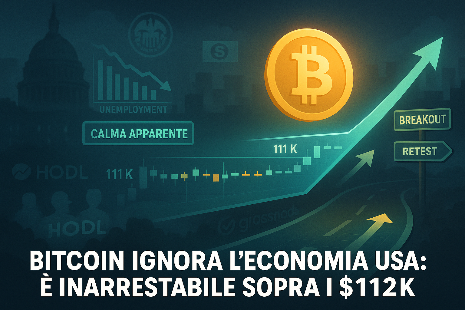 Bitcoin in rialzo: BTC non guarda più l’economia Usa?
