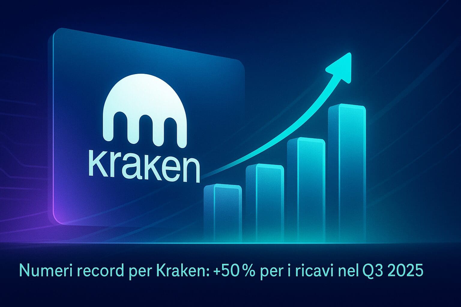 Numeri record per Kraken: +50% per i ricavi nel Q3 2025