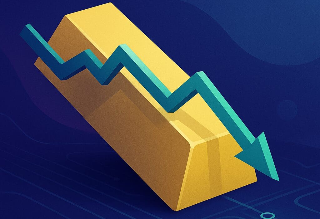 Per l’oro è il PEGGIOR calo in due giorni dal 2013