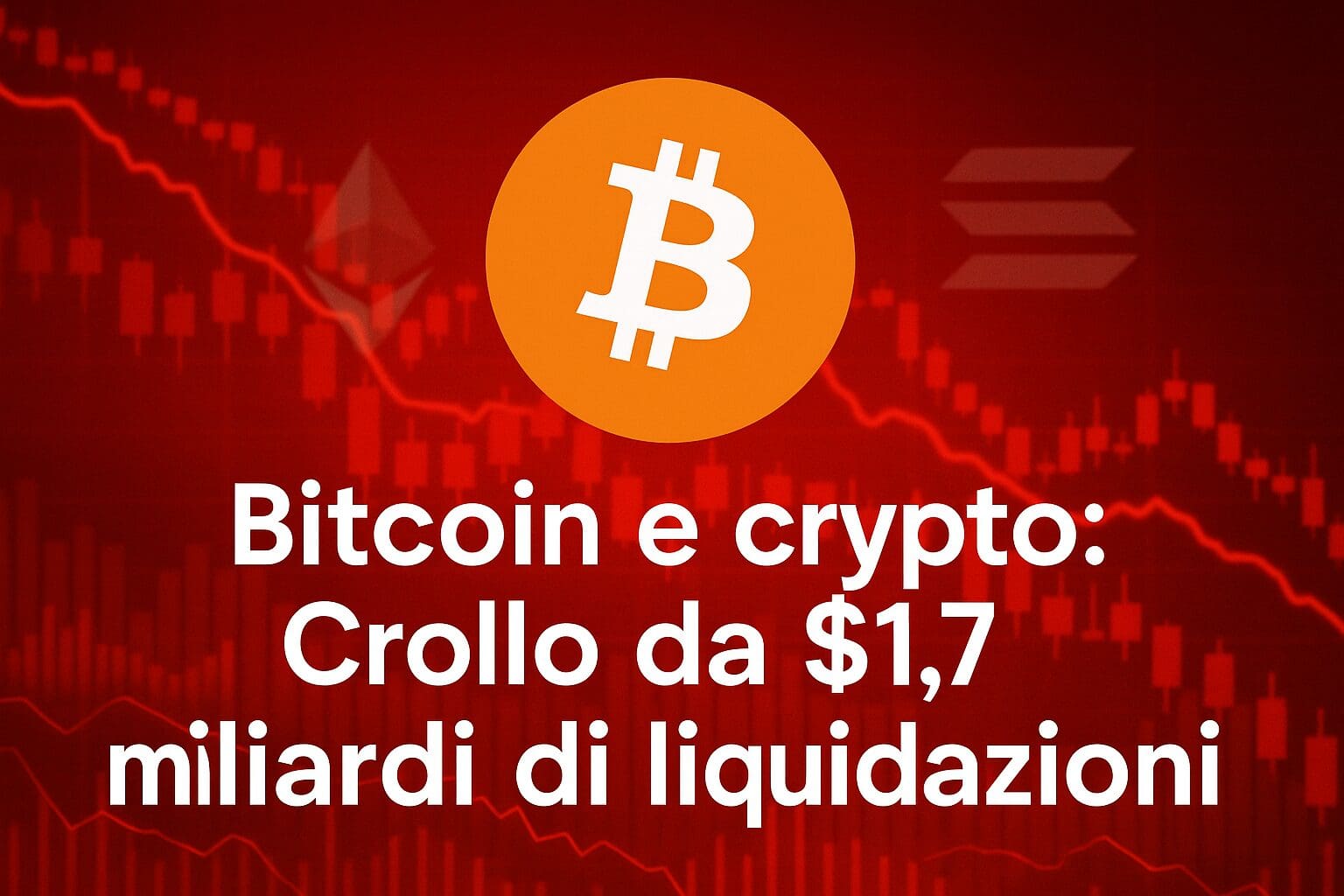 Bitcoin e crypto: Crollo da $1.7 miliardi di liquidazioni