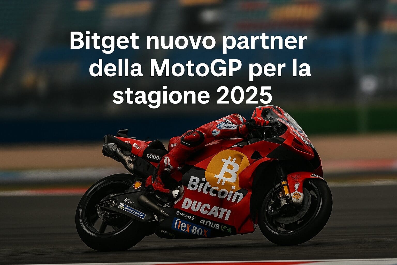Bitget nuovo partner della Moto GP per la stagione 2025
