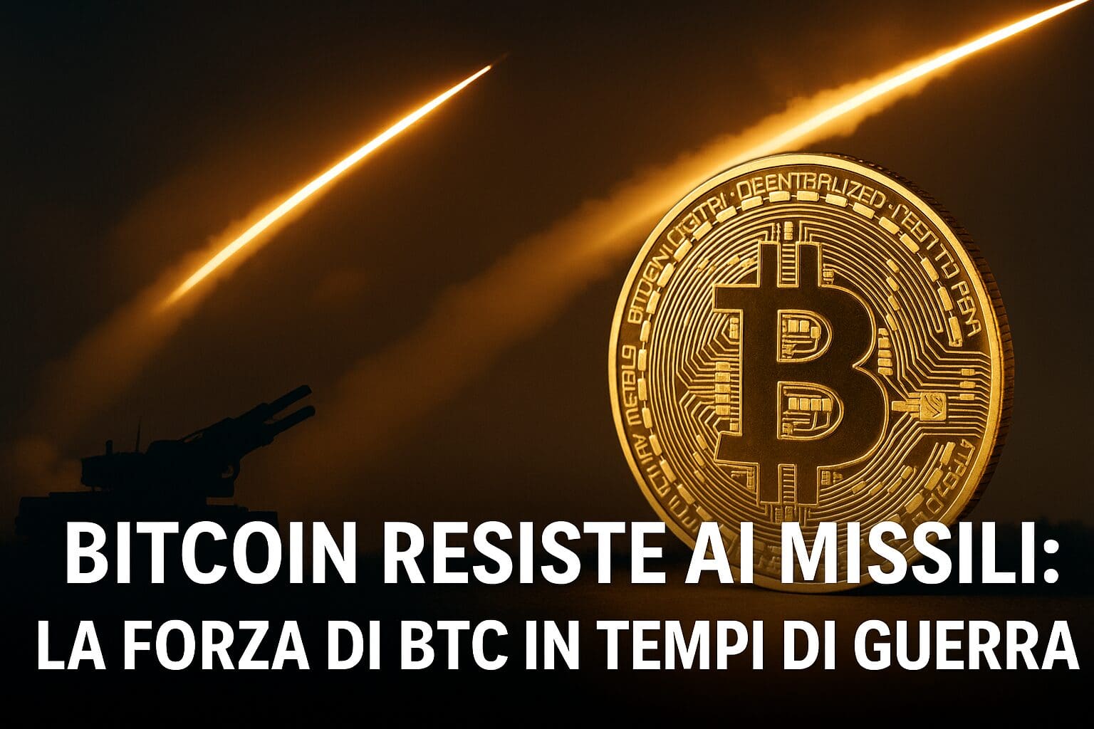 Bitcoin resiste ai missili: la forza di BTC in tempi di guerra