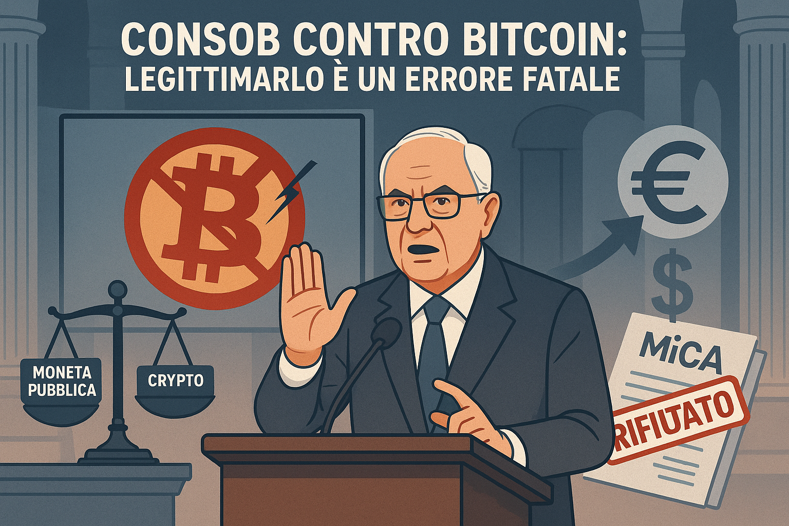 Consob: Paolo Savona contro Bitcoin, “un rischio fatale”