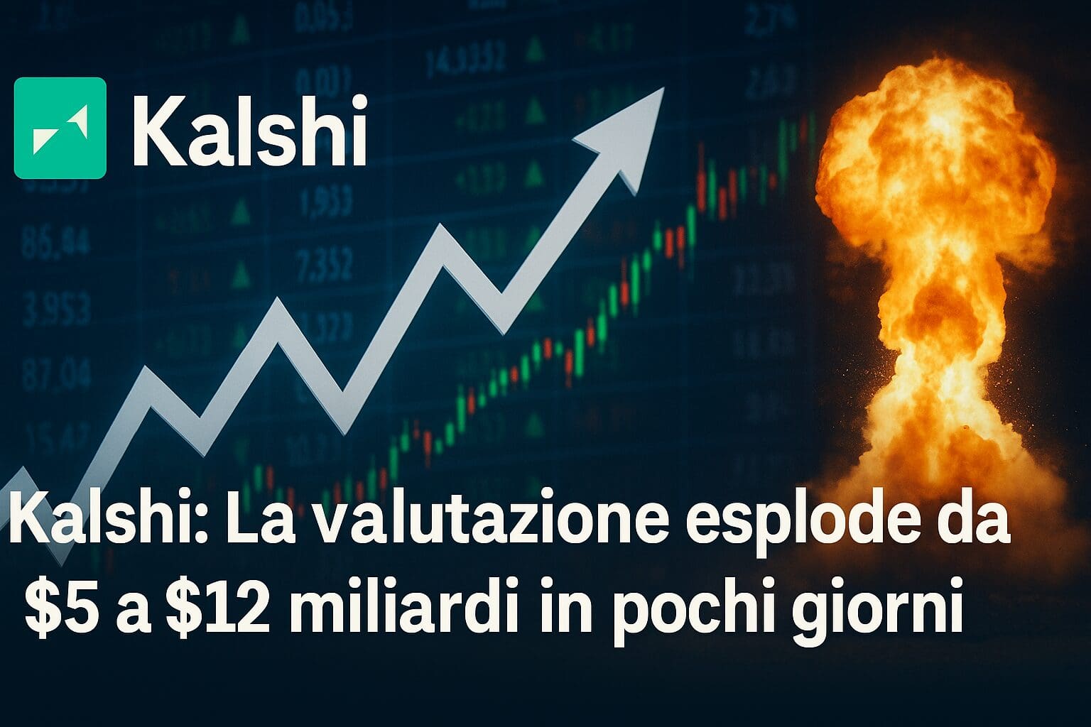 Kalshi: La valutazione esplode da $5 a $12 miliardi in pochi giorni